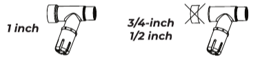 Free-flow drain mechanism sizing diagram